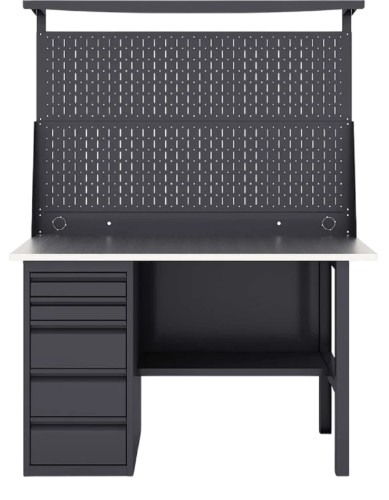 Верстак слесарный однотумбовый GREENBERG VERSTAK_Т1_1800 с дверцей - изображение 3