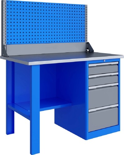 Верстак слесарный однотумбовый ВЕРСТАКОФФ TNC 121.14.1-1 125108