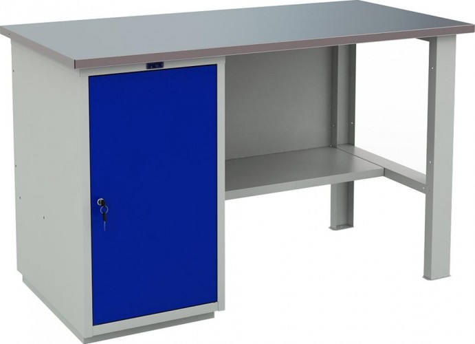 Верстак слесарный однотумбовый ПРАКТИК Profi (№400) WT140.WD1/F1.000