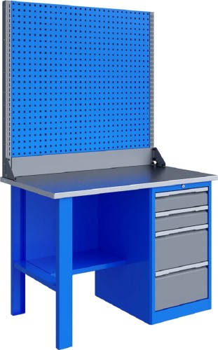 Верстак слесарный однотумбовый ВЕРСТАКОФФ TNC 121.14.1-2 125220