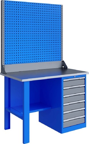 Верстак слесарный однотумбовый ВЕРСТАКОФФ TNC 121.16.1-2 125222