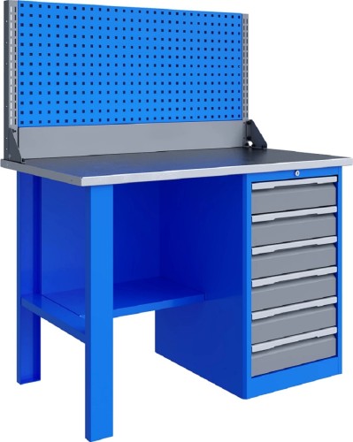 Верстак слесарный однотумбовый ВЕРСТАКОФФ TNC 121.16.1-1 125114