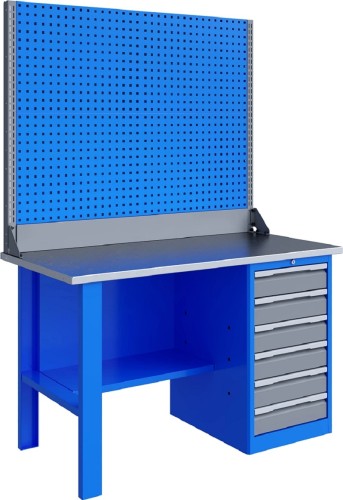 Верстак слесарный однотумбовый ВЕРСТАКОФФ TNC 141.16.2-2 125228