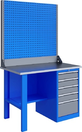 Верстак слесарный однотумбовый ВЕРСТАКОФФ TNC 121.15.1-2 125221