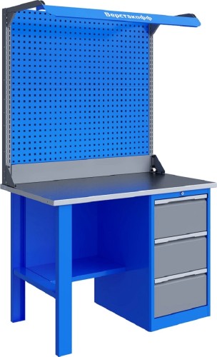 Верстак слесарный однотумбовый ВЕРСТАКОФФ TNC 121.13.1-2F 125106