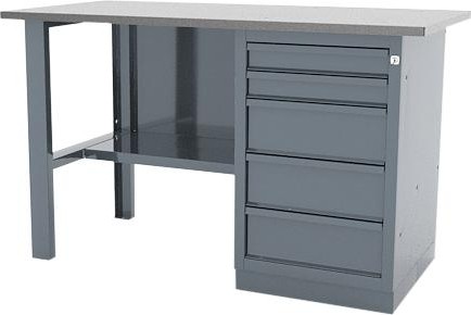 Верстак слесарный однотумбовый FERRUM "CLASSIC" 01.105L-G9007 серый 01.105L-