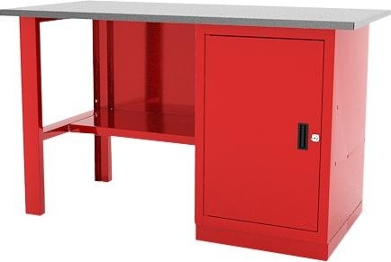 Верстак слесарный однотумбовый FERRUM "CLASSIC" 01.100L-3000 красный 01.100L-3000