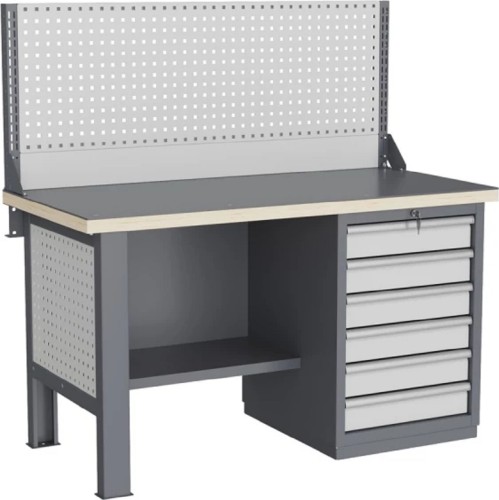 Верстак слесарный однотумбовый ВЕРСТАКОФФ FBK 1551.16.3-1 216164