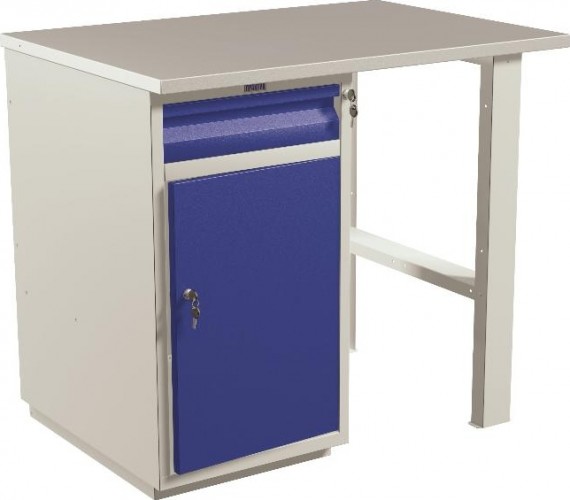 Верстак слесарный однотумбовый ПРАКТИК Profi WT100.WD2/F1