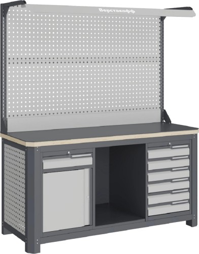 Верстак слесарный трехтумбовый ВЕРСТАКОФФ MCN 1552.S68.1-2F 111258