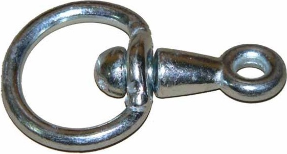 Вертлюг  8 мм петля-кольцо оцинкованный
