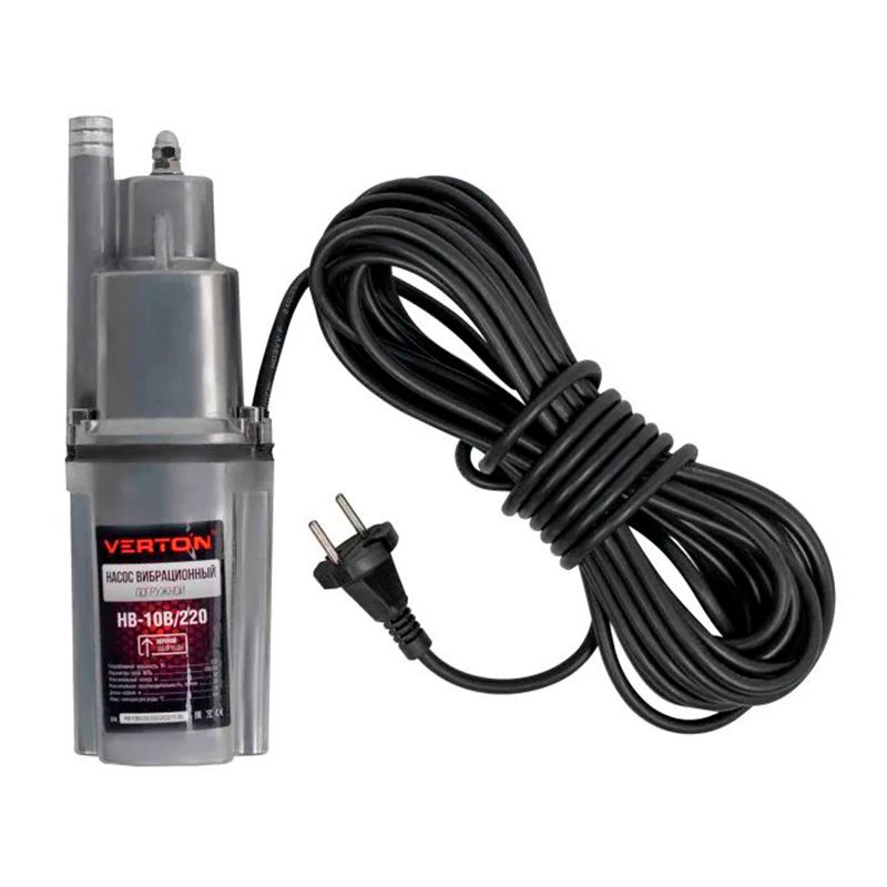 Насос вибрационный Verton НВ-10В/220 (220 Вт,D-76мм,20 л/мин.,глуб 4 м.,10м,верх.заб) - изображение 4