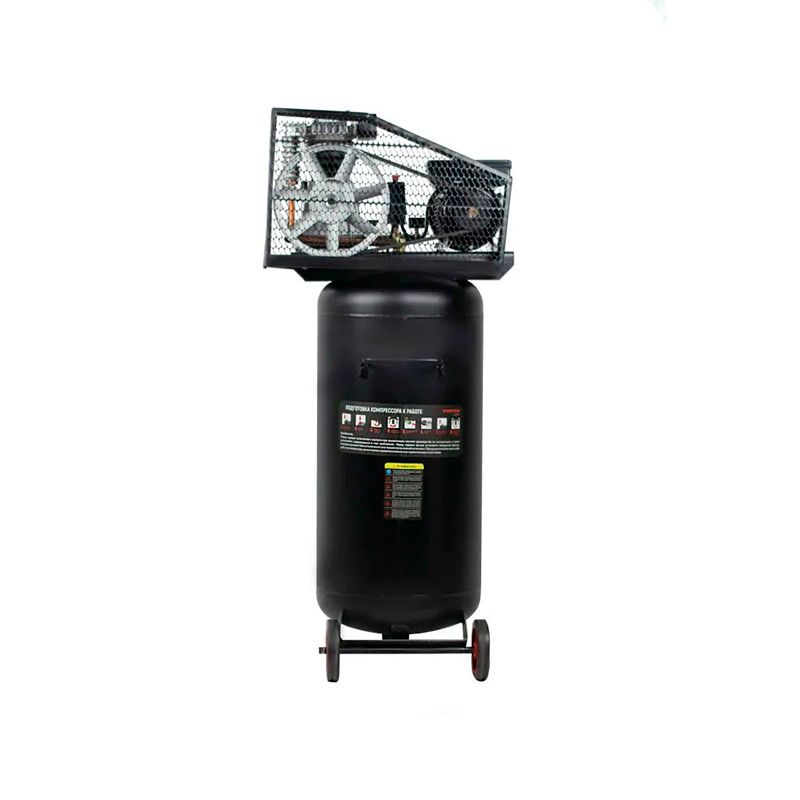 Компрессор Verton Air AC-100/420V (230/50 В/Гц,верт,масл.рем.420л/м,100л,12б,2,5кВт,2800об/мин,италь - изображение 3