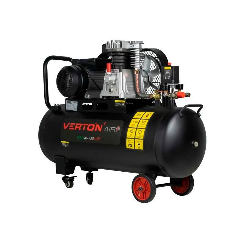 Компрессор Verton Air AC-100/510R (230/50 В/Гц,масл.рем.510л/м,100л,12б,2,5кВт,2800об/мин,италь.тип,