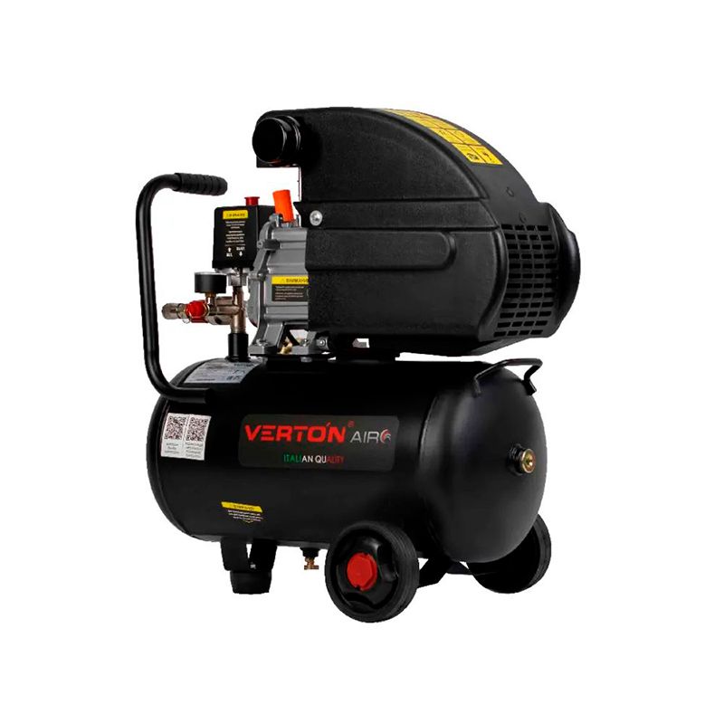 Компрессор Verton Air AC-24/240K (230/50 В/Гц,масл.коакс.240л/м,24л,8б,1,8кВт,2850об/мин,рапид) - изображение 2