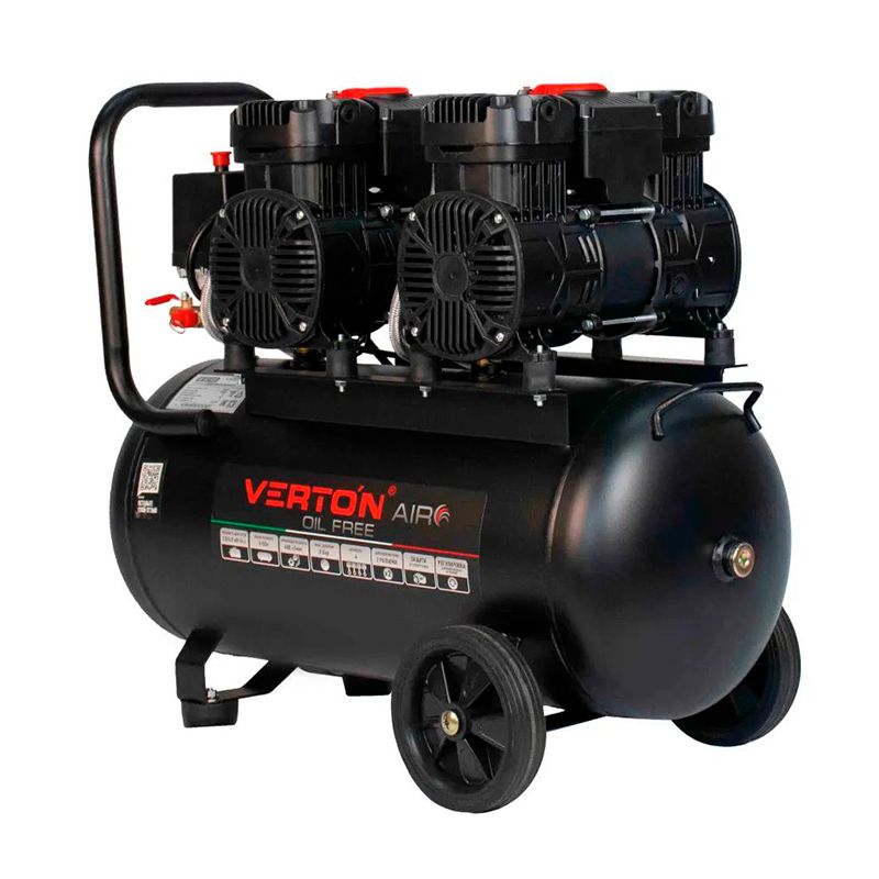 Компрессор Verton Air AC-50/480 (230/50В/Гц,б/масл. 480л/мин,V50л,макс.дав.8 бар,мощн.4 кВт,част.вра - изображение 2