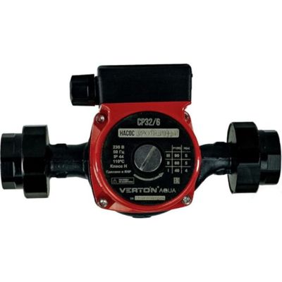 Циркуляционный насос Verton AQUA CP25/6(90-60-40Вт,Q max40-30-20л/мин,H max6-5-4,L180мм,подкл.38мм) - изображение 24