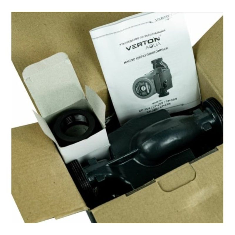Циркуляционный насос Verton AQUA CP32/6(90-60-40Вт,Q max40-30-20л, H max 6-5-4,L180мм,подкл.51мм) - изображение 10