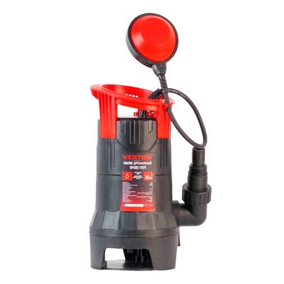 Дренажный насос для грязной воды Verton AQUA DP1100/35PE(1100Вт,Hmax-9м,290л/мин,d.ч 35,пластик.корп - изображение 2