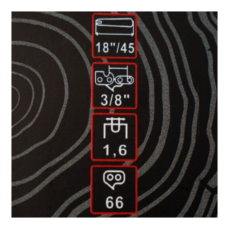 Шина Verton CSB 18-66-3/8-1,6 (18",66 зв, 3/8, 1,6, 456) - изображение 6