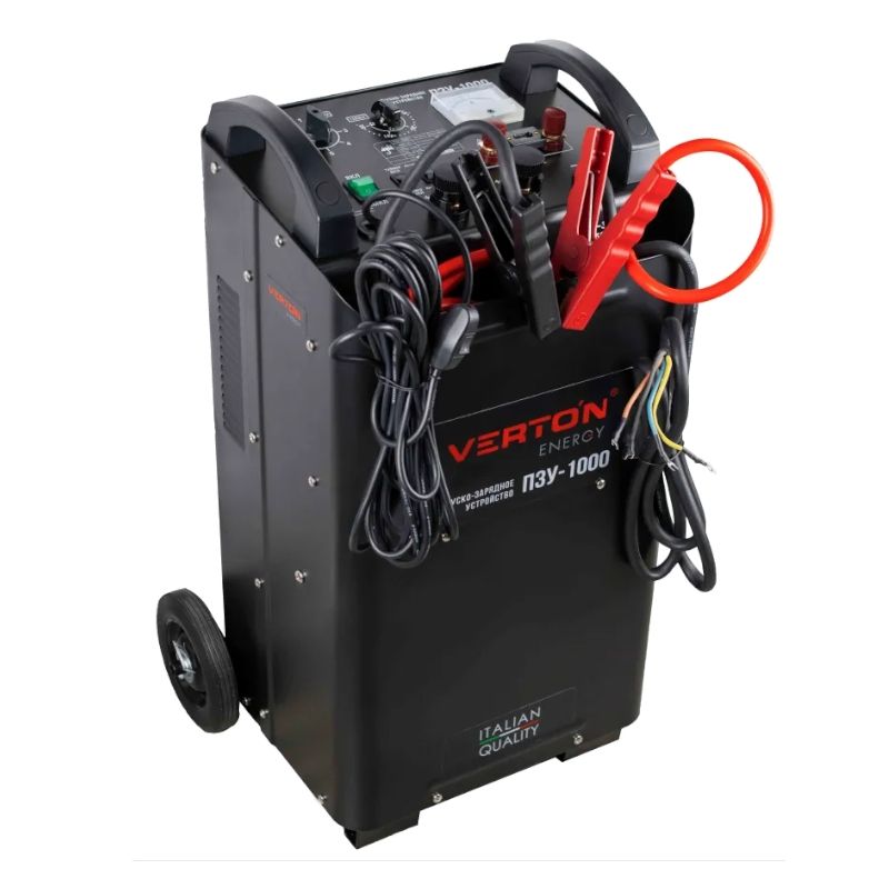 Пуско-зарядное устройство VERTON Energy ПЗУ-1000(380/50В/Гц,12/24В,20-1300Ач,ток зар/зап100А/1000А)