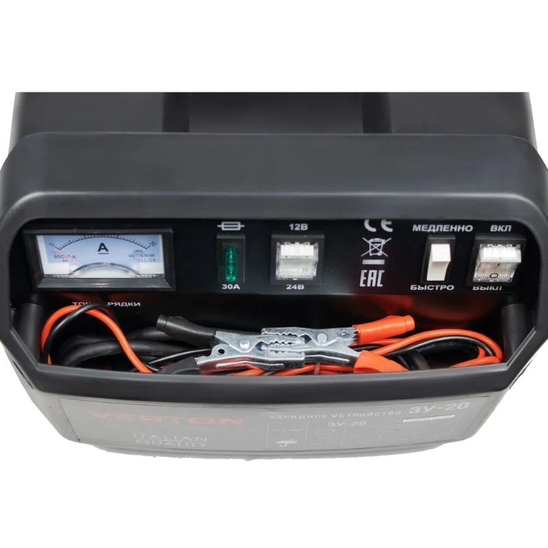 Зарядное устройство VERTON Energy ЗУ-20 (230/50 В/Гц,300Вт,12/24В,20-200 Ач) - изображение 2
