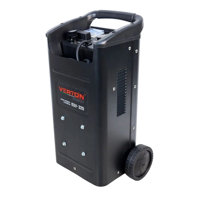 Пуско-зарядное устройство VERTON Energy ПЗУ-320 (230/50В/Гц,емк20-500Ач,12/24В,ток зар/зап45А/240А)