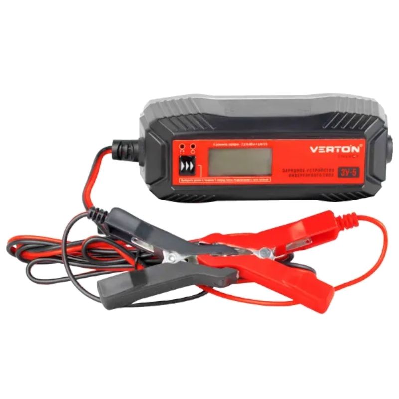 Зарядное устройство VERTON Energy ЗУ-5 (230/50 В/Гц,60Вт,6/12 В,1,2-120Ач, LCD)