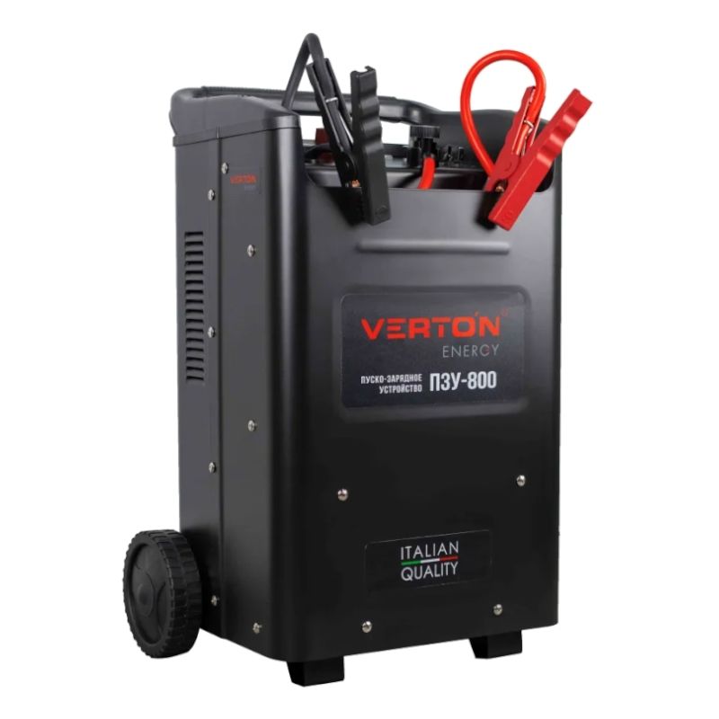 Пуско-зарядное устройство VERTON Energy ПЗУ-800(230/50В/Гц,12/24В,емк20-1300Ач,ток зар/зап100А/800А)