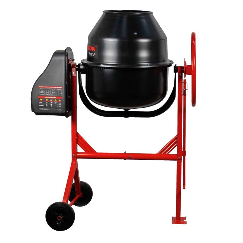 Бетоносмеситель VERTON MIX СМ-140 (мощн.600 Вт,вен.чугун,V бака 140л,d 520 мм)