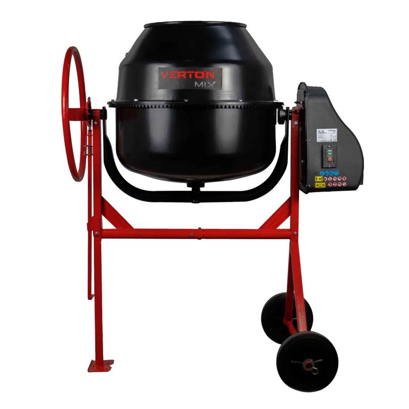 Бетоносмеситель VERTON MIX СМ-180 (мощн. 800 Вт,вен. чугун,V бака 180л, d 600 мм)