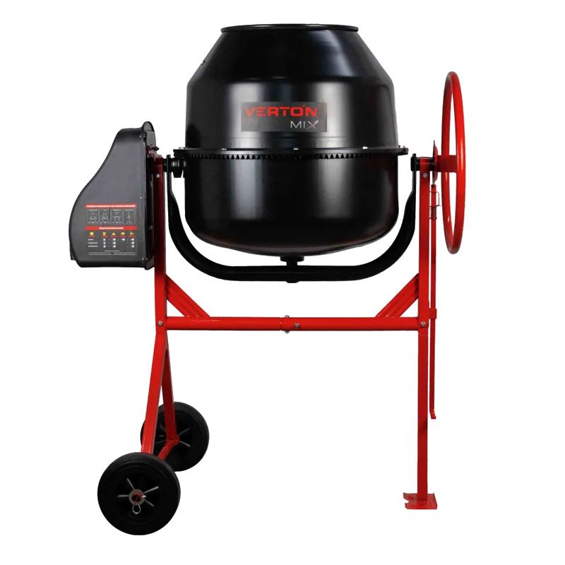 Бетоносмеситель VERTON MIX СМ-220 (мощн.950 Вт,вен.чугун,V бака 220л,d 650 мм)