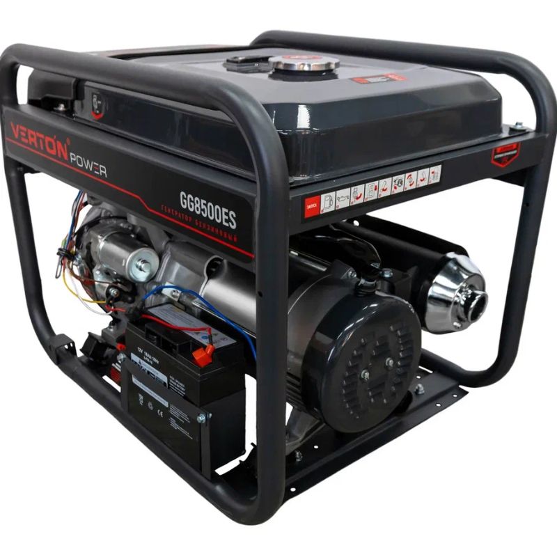Генератор бензиновый VERTON POWER GG8500ES (7,0/7,5 кВт, 230В, 18л.с., ручной и электрический старт, - изображение 2