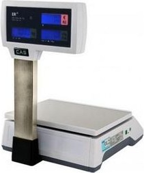 Весы торговые Cas ER-Jr-30CBU (со стойкой, до 15/30 кг), rs-232 1262735 - изображение 2
