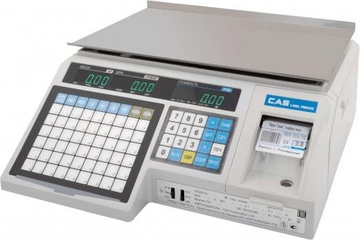 Весы торговые Cas LP 1.6 со стойкой (15кг) с печатью (ethernet) 1194196 - изображение 2