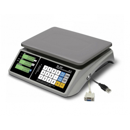 ВЕСЫ торговые Mertech 328 AC-6.1 TOUCH-M LCD RS232 и USB