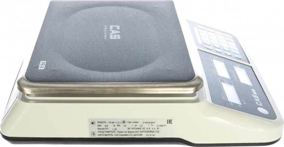 Весы торговые Скейл CAS PR-C-06 УП-00007277 - изображение 3