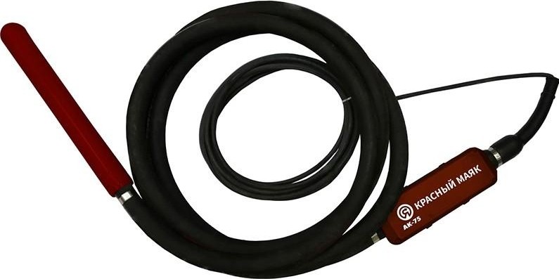 Вибратор глубинный КРАСНЫЙ МАЯК АК-75, 220В, вал-5 м, с преобразователем частоты Х4713908