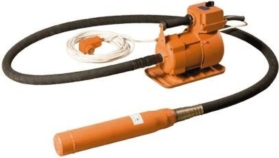 Вибратор глубинный КРАСНЫЙ МАЯК ЭПК-1300 220В с гибким валом 3м и наконечником D-76мм ИВ-116А.00.000-25