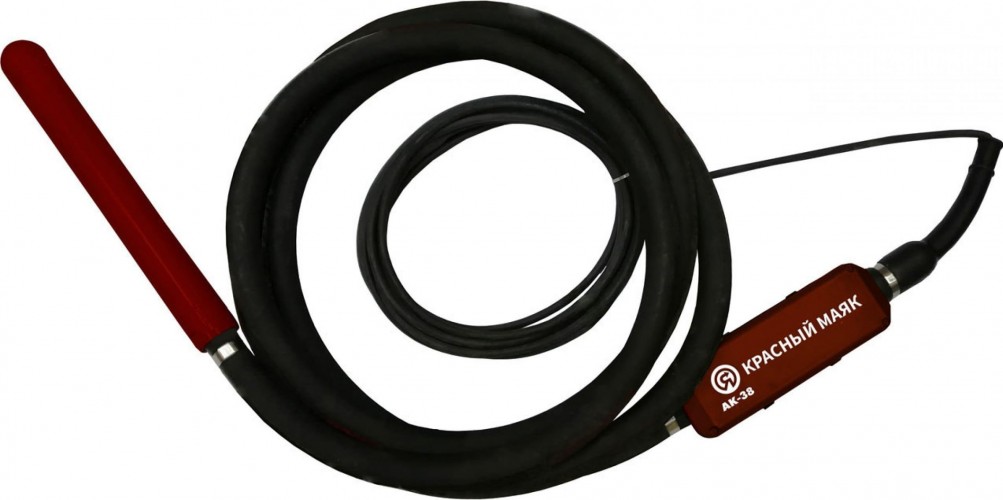 Вибратор глубинный КРАСНЫЙ МАЯК АК-38, 220В, вал-5 м, с преобразователем частоты Х4713905