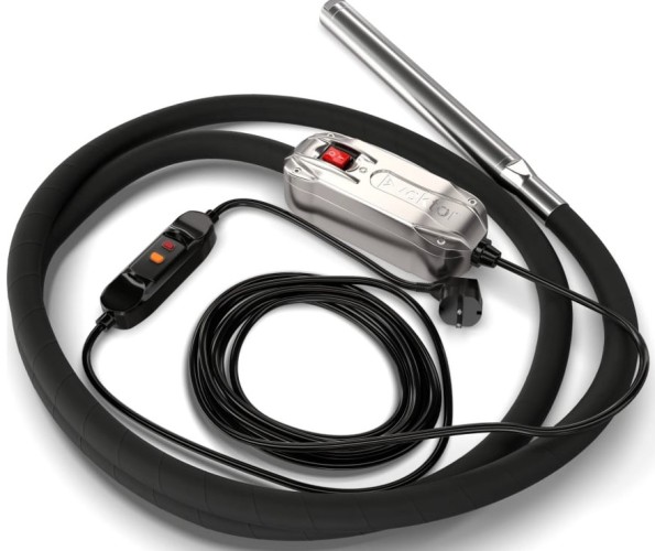 Вибратор глубинный VEKTOR EL 40 с преобразователем, 7 м 00-00004870