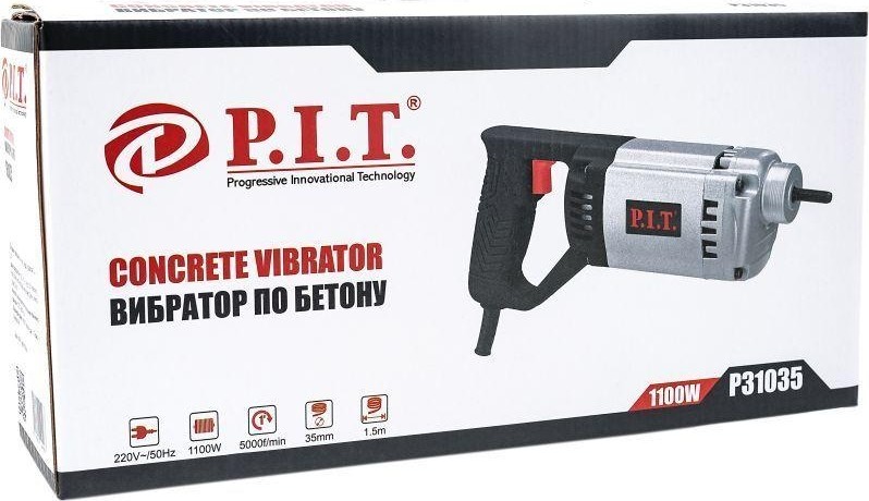 Вибратор P.I.T. P31035 вал 1,5 м, вибронаконечник 35 мм - изображение 4