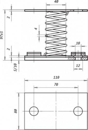 Виброизолятор Элком ДО 39 03.07.000001 - изображение 3