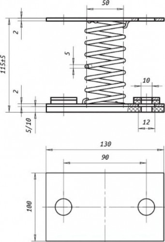 Виброизолятор Элком ДО 40 03.07.000002 - изображение 3