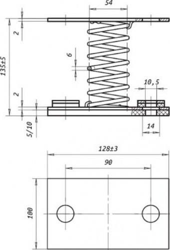 Виброизолятор Элком ДО 41 03.07.000003 - изображение 2