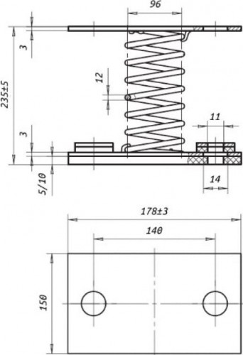 Виброизолятор Элком ДО 44 03.07.000037 - изображение 2
