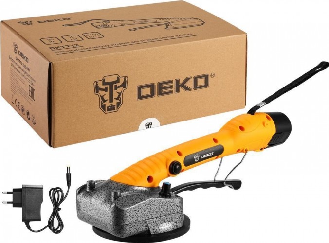 Виброприсоска аккумуляторная DEKO DKTT12 1x2.0Ah для укладки плитки 063-4416
