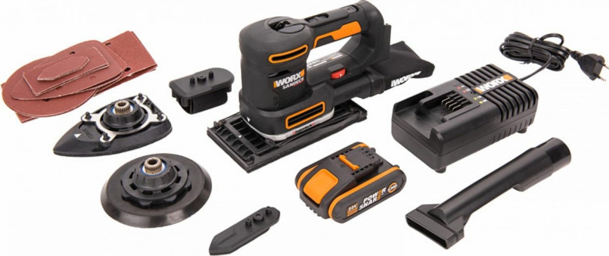 Виброшлифмашина аккумуляторная Worx WX820 - изображение 2