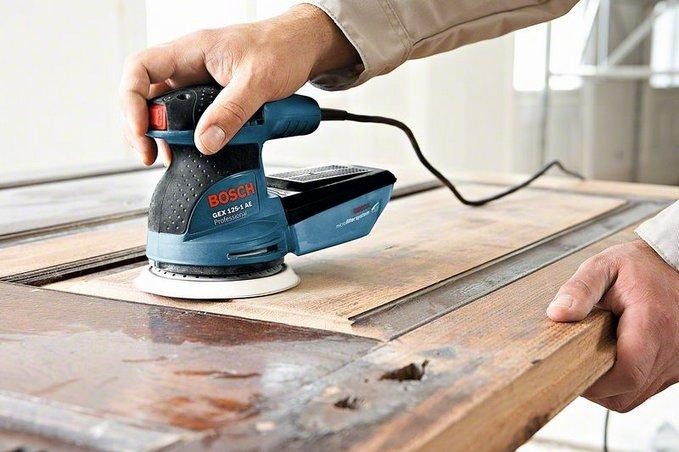 Виброшлифмашина BOSCH GEX 125-1 AE K эксцентриковая  0601387501 Кейс - изображение 3