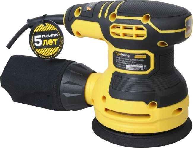 Виброшлифмашина эксцентриковая сетевая HANSKONNER HOS8135RC - изображение 2